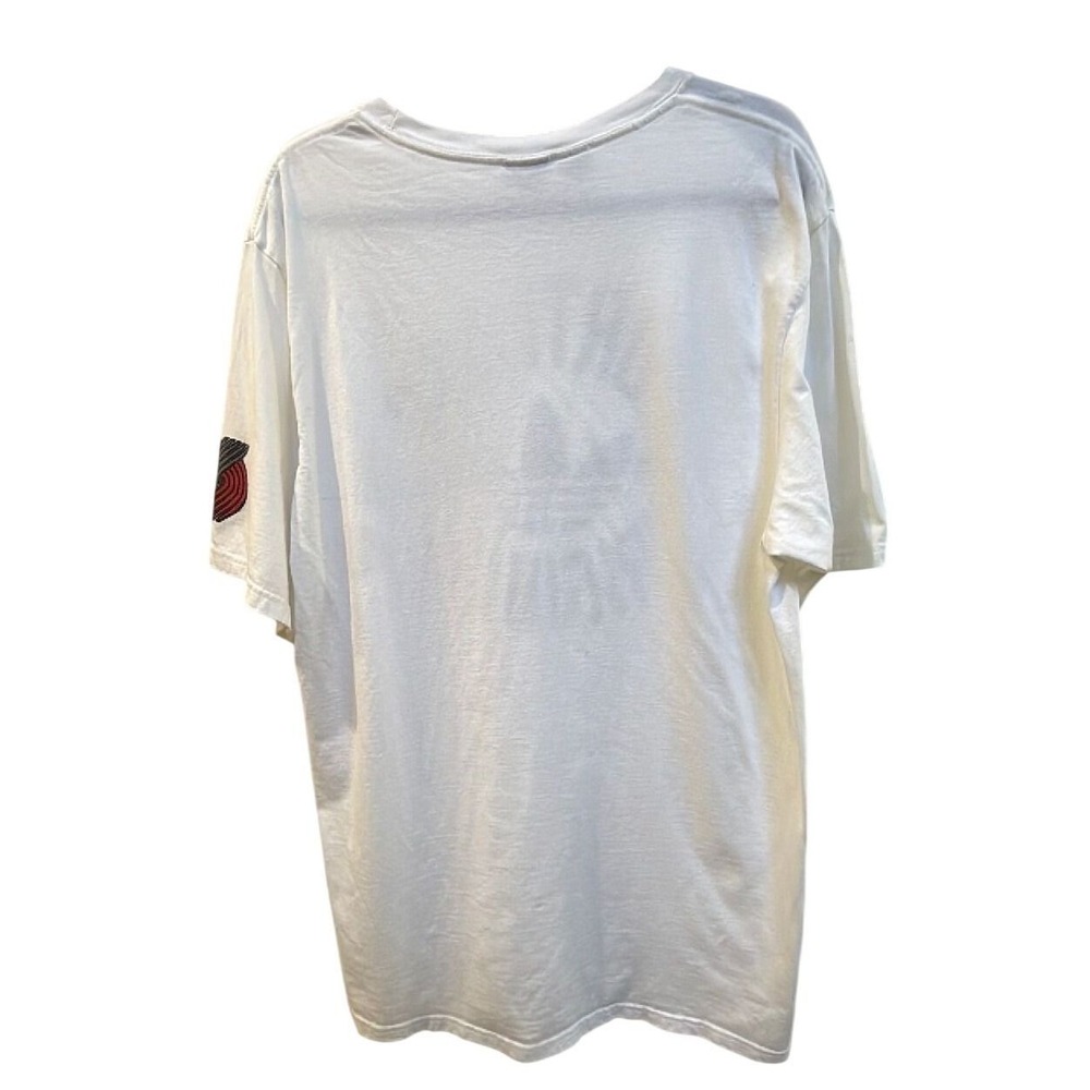 Adidas Originals Portland Trail Blazers Graphic T Mens XL White Trefoil Logo Tee - Picture 4 of 4